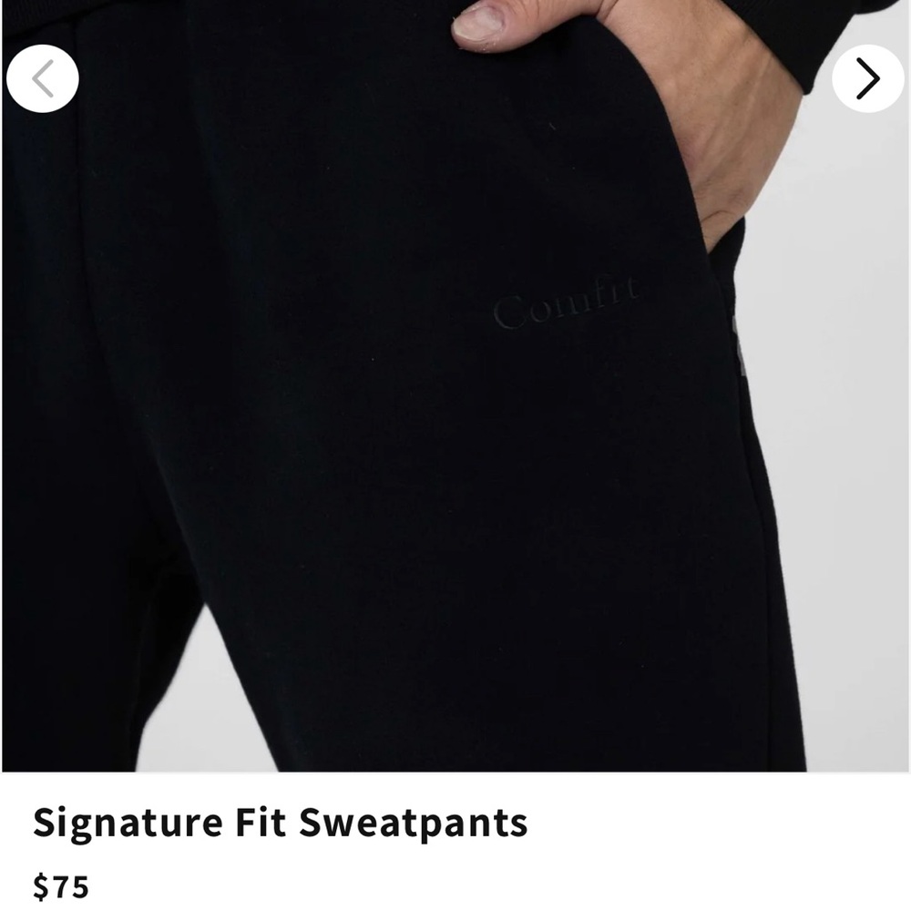 COMFRT Signature Fit Sweatpants Onyx Black M